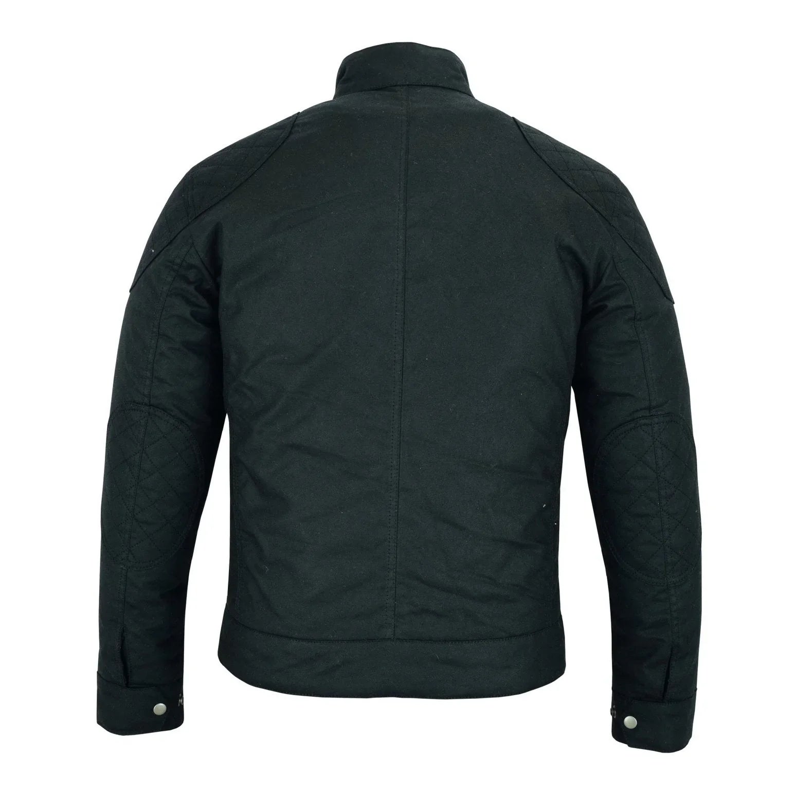 Classic Brown Waxed Cotton Motorcycle Jacket Textile Biker