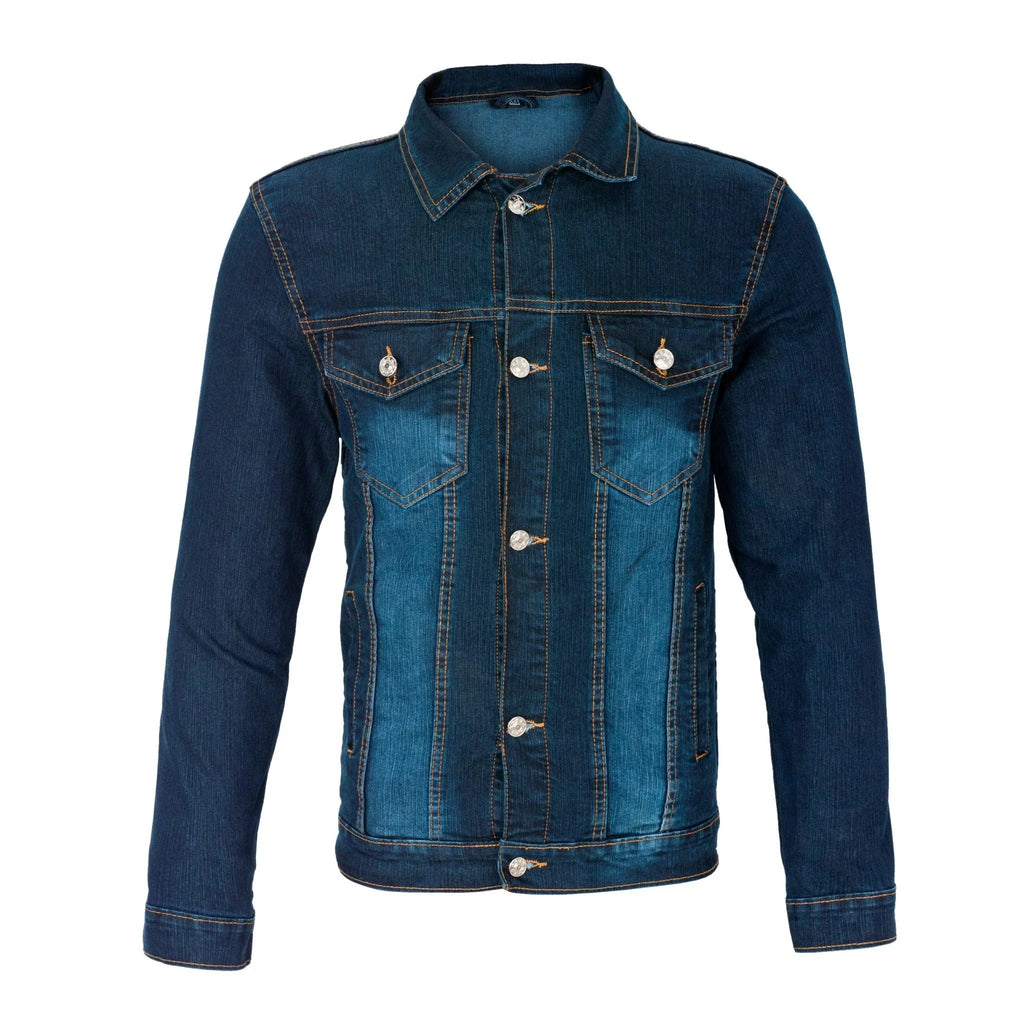 Classic Denim Jacket in Blue and Black