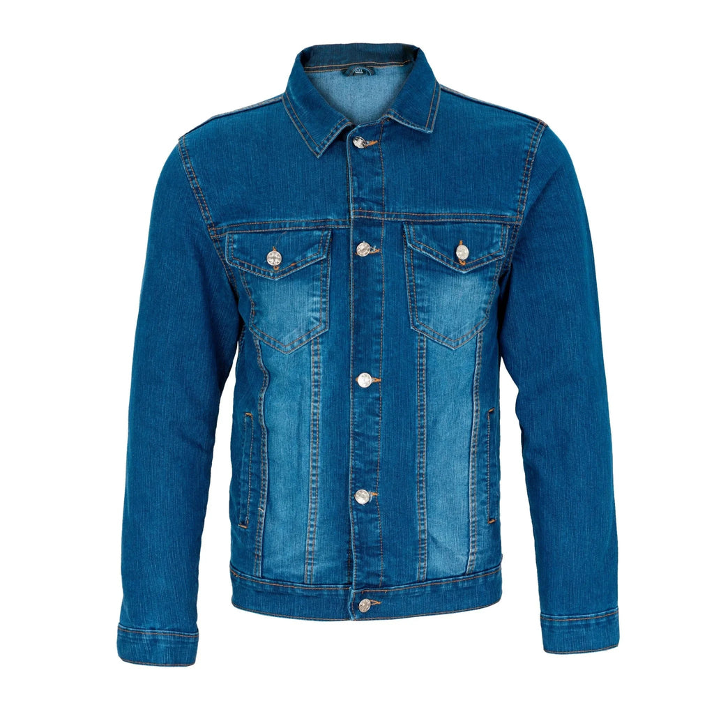 Classic Denim Jacket in Blue and Black