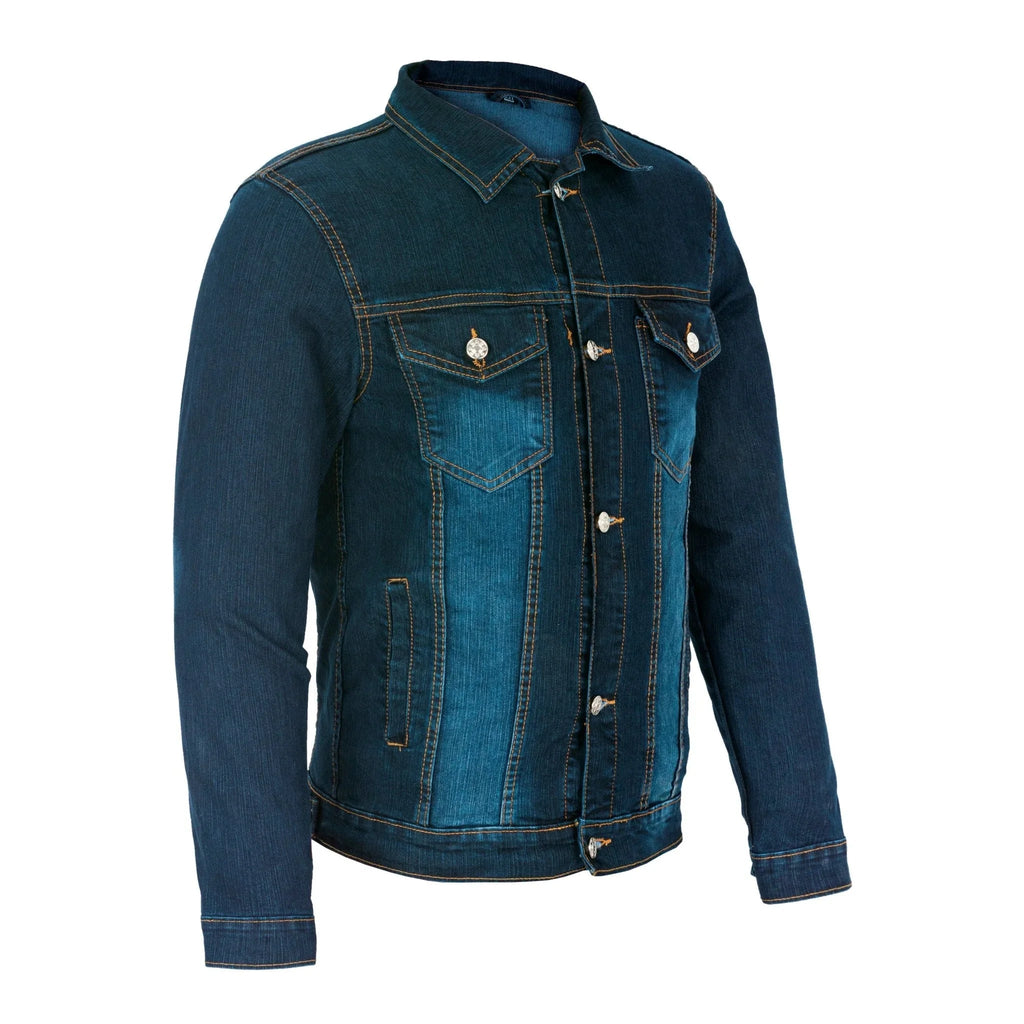 Classic Denim Jacket in Blue and Black