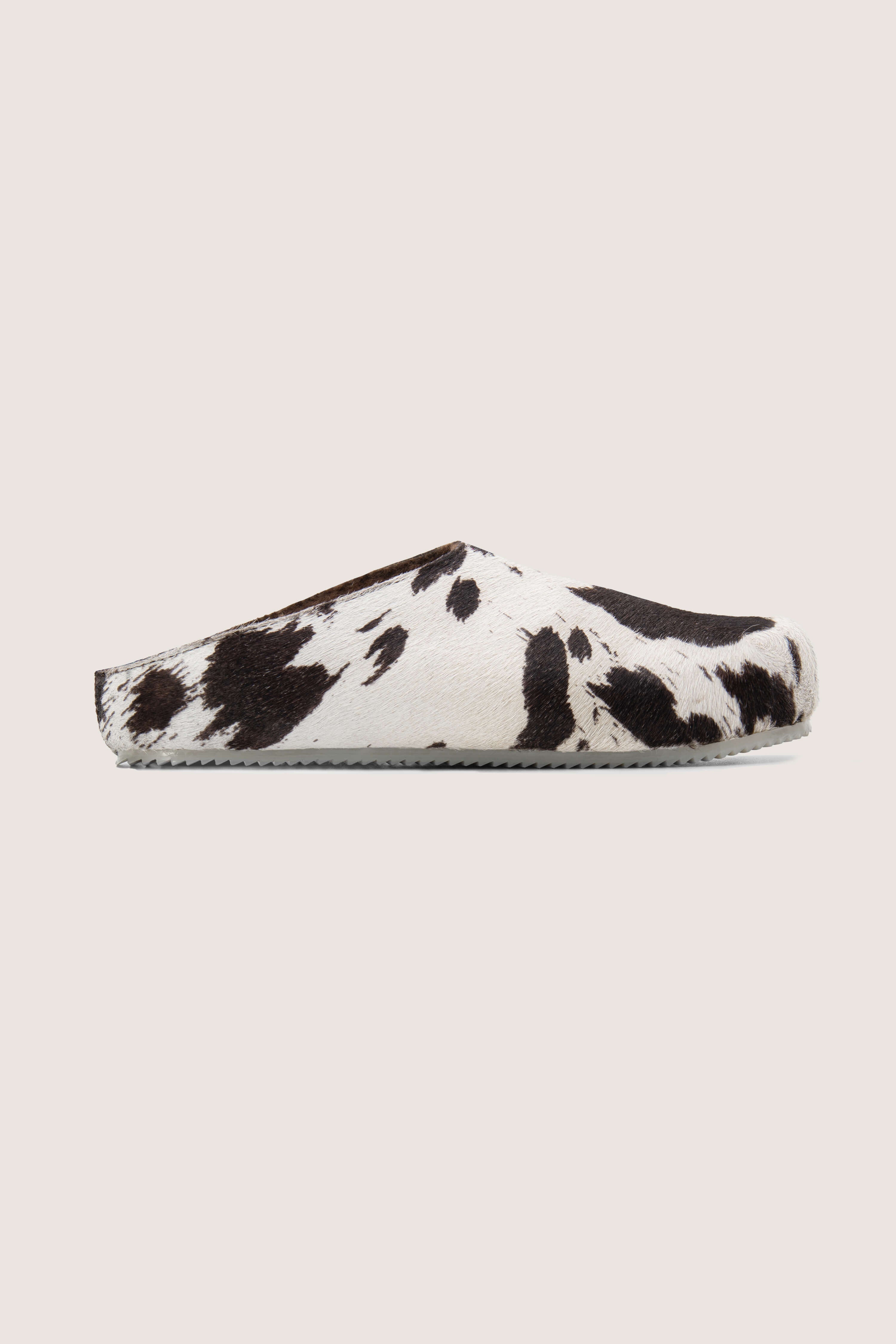 Cowhide Shearling Mules