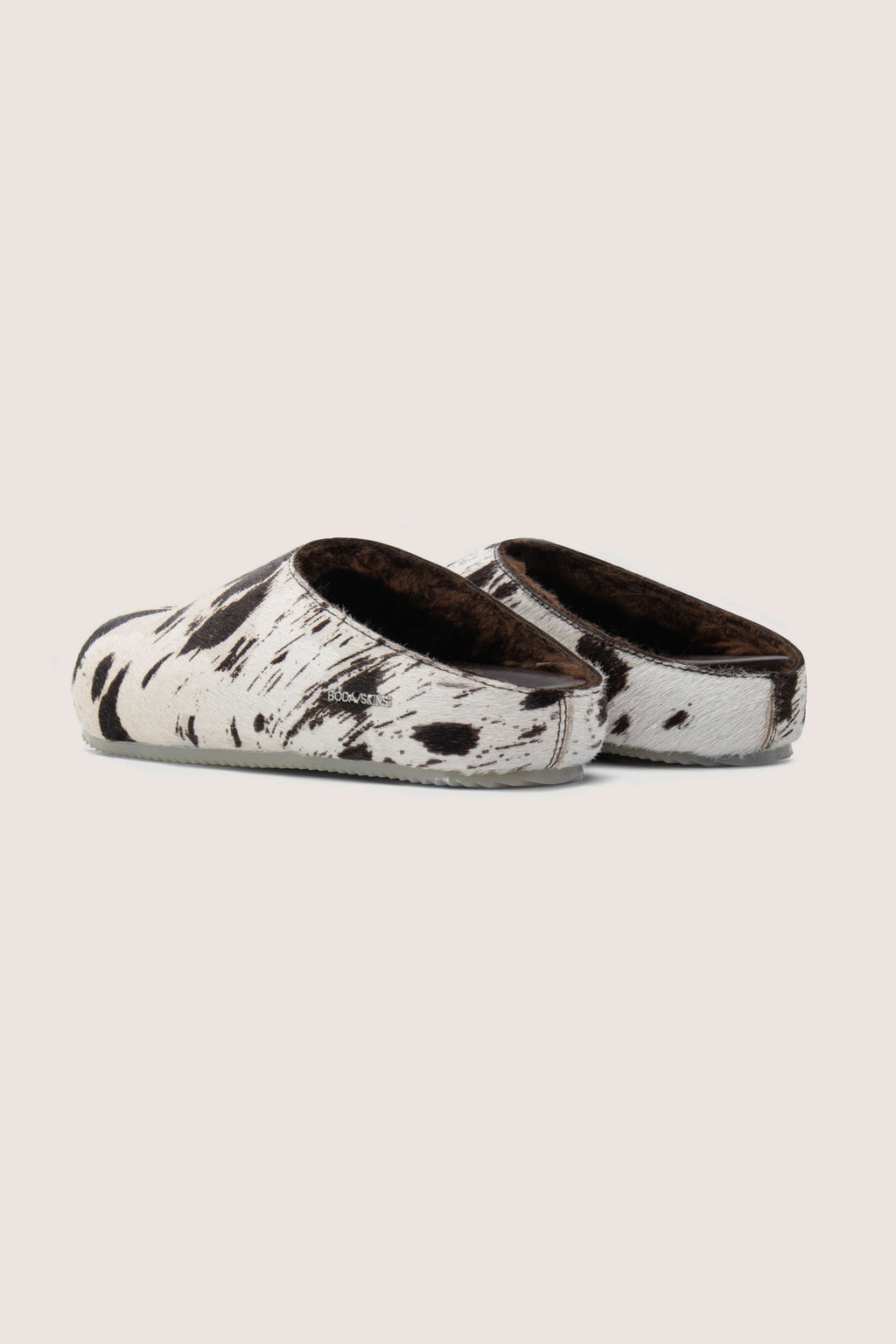 Cowhide Shearling Mules