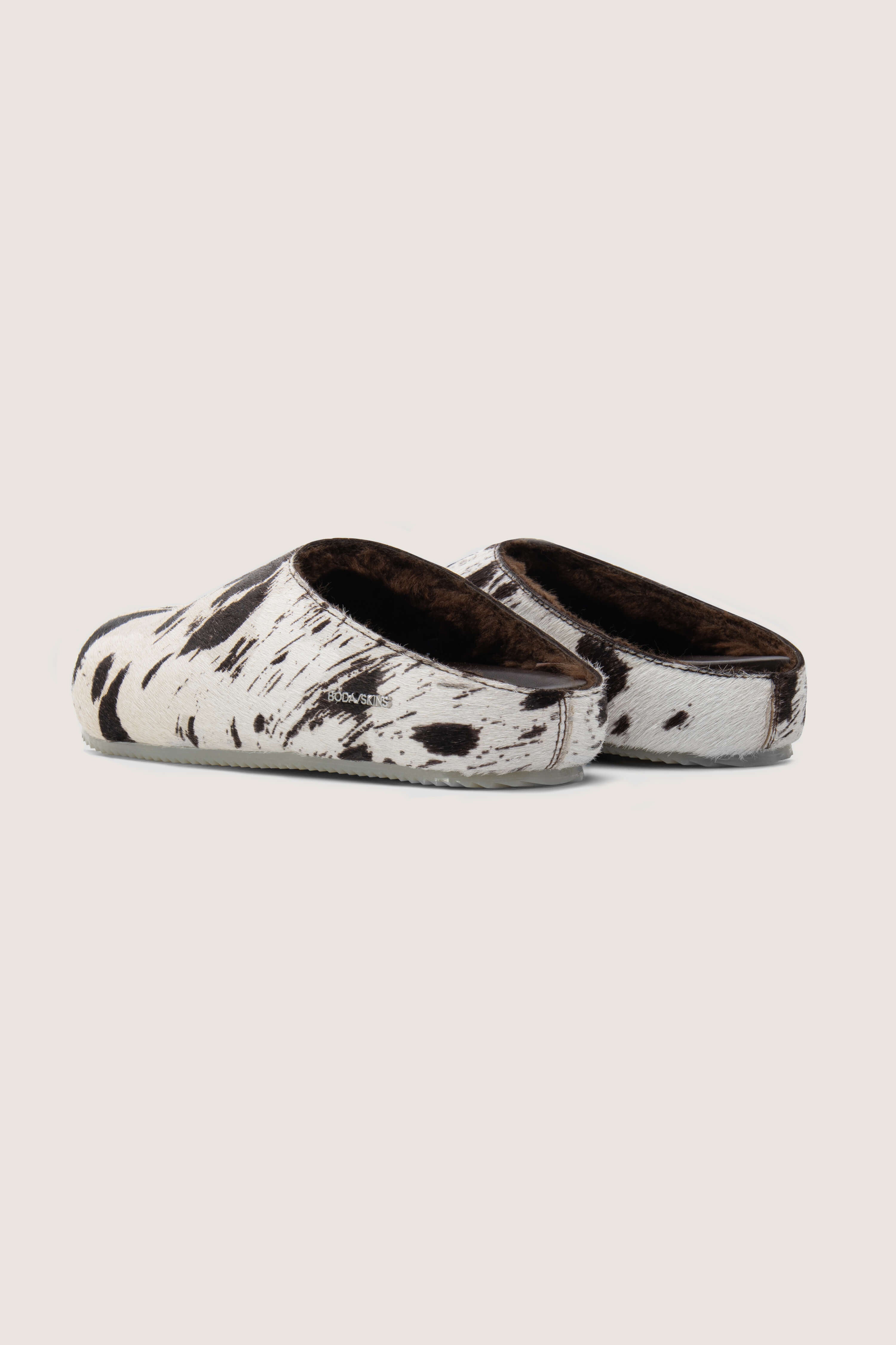 Cowhide Shearling Mules