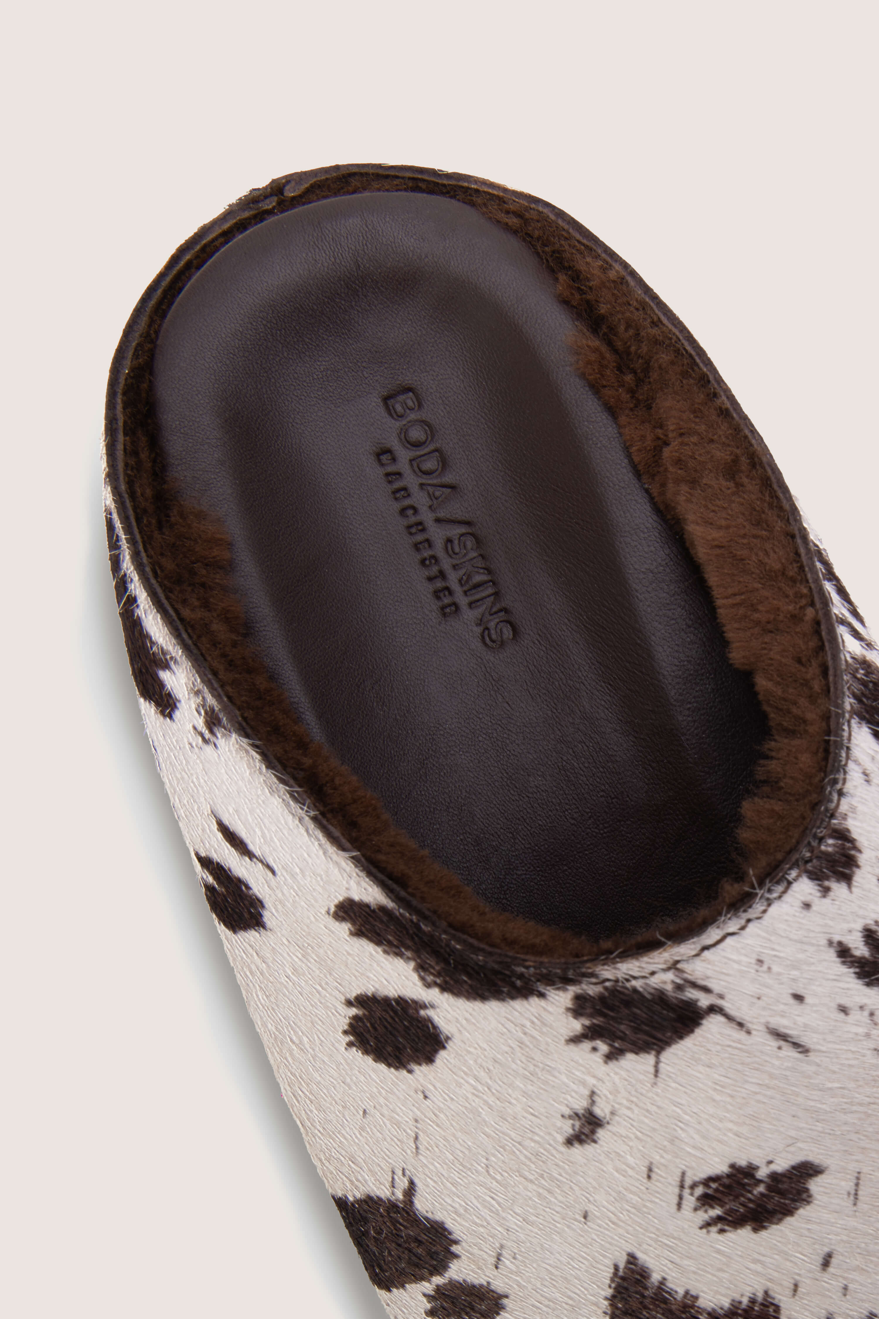 Cowhide Shearling Mules