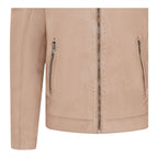 Men's Modern Classic Leather Quilted Biker Jacket - Derry