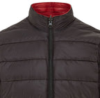Mens Hooded Reversible Bomber Leather Jacket - Raufoss