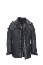 Mens Merino Sheepskin Suede Jacket with Tie Belt-Granada