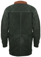 Mens Nubuck Leather Parka Coat-Winnipeg