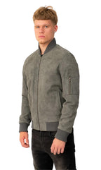Mens Goat Suede MA-1 Bomber Jacket-Auckland