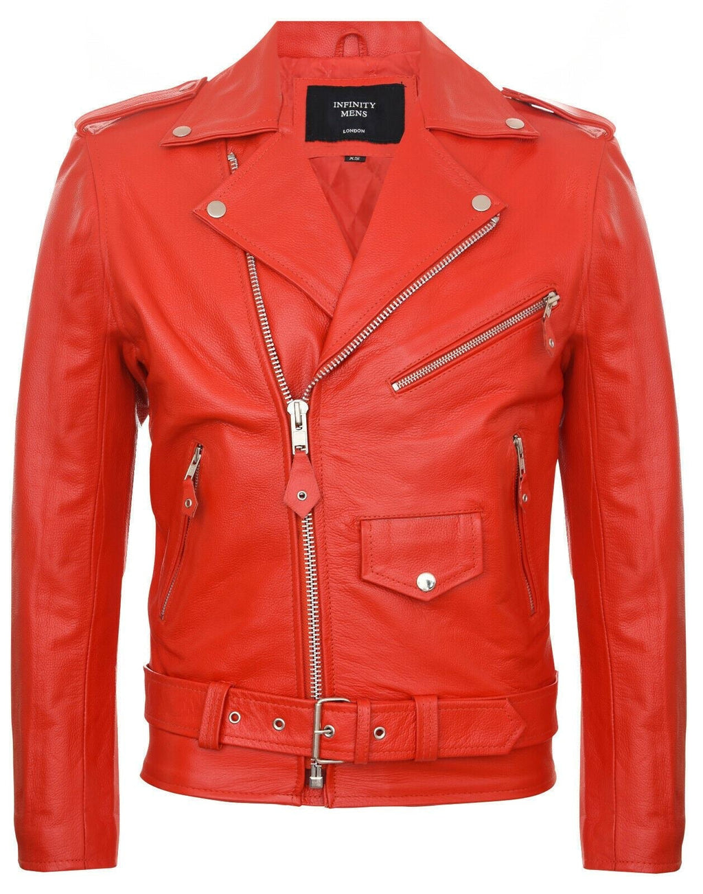 Mens Cow-Hide Black Brando Jacket -Venice