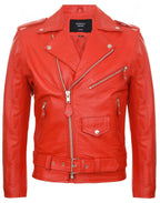 Mens Cow-Hide Black Brando Jacket -Venice
