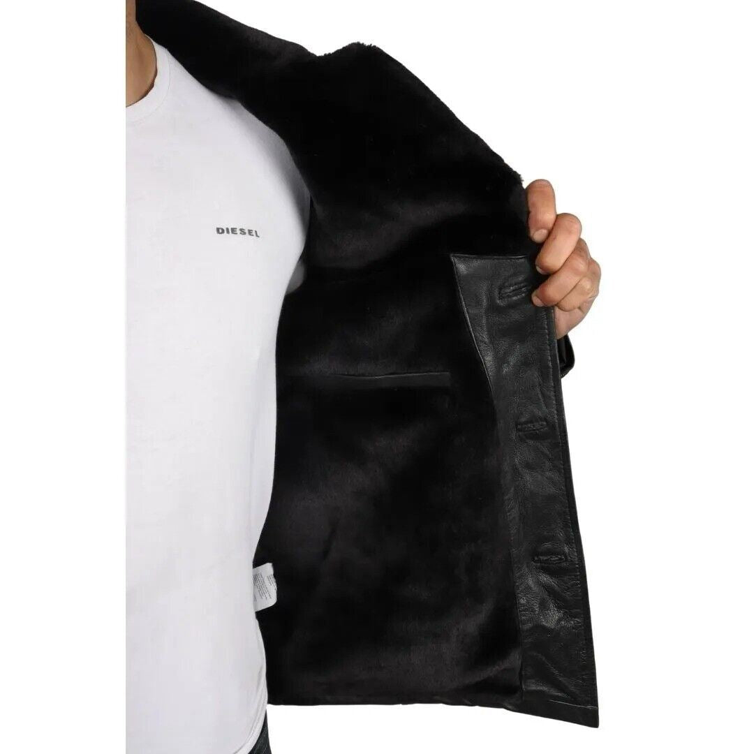Men's Reefer Leather Blazer Jacket`- Pablo
