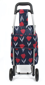 40L Lightweight Shopping Trolley Wheeled Folding Durable Cart Strong Bag Grocery