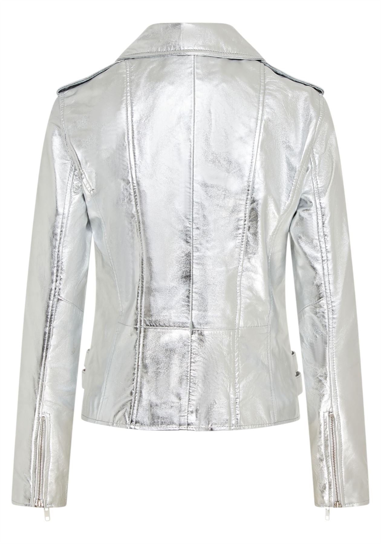 Womens Leather Vintage Brando Biker Jacket-Orlando