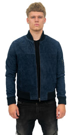 Mens Goat Suede MA-1 Bomber Jacket-Auckland