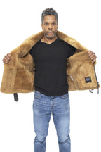 Mens RAF Sheepskin Leather Aviator Jacket-Colchester