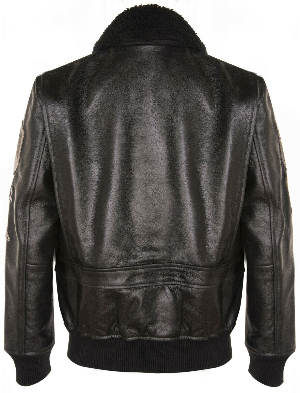 Mens Top Gun A2 Leather Bomber Jacket-San Diego