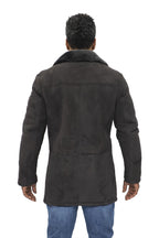 Mens Sheepskin Classic Car Coat-Avondale