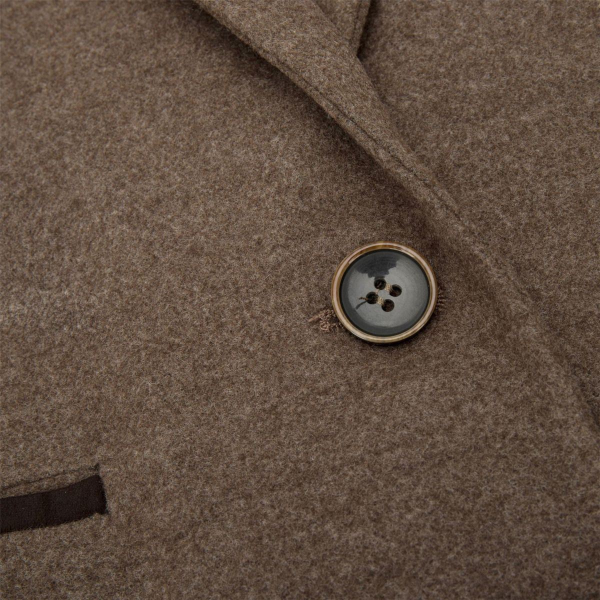 Womens Tweed 1920s Herringbone Light Brown Blazer