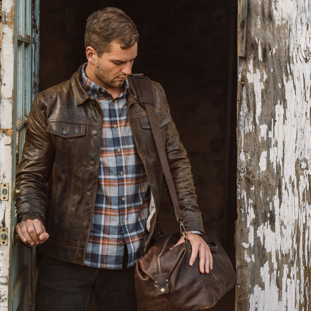 Driggs Leather Jacket | Brown