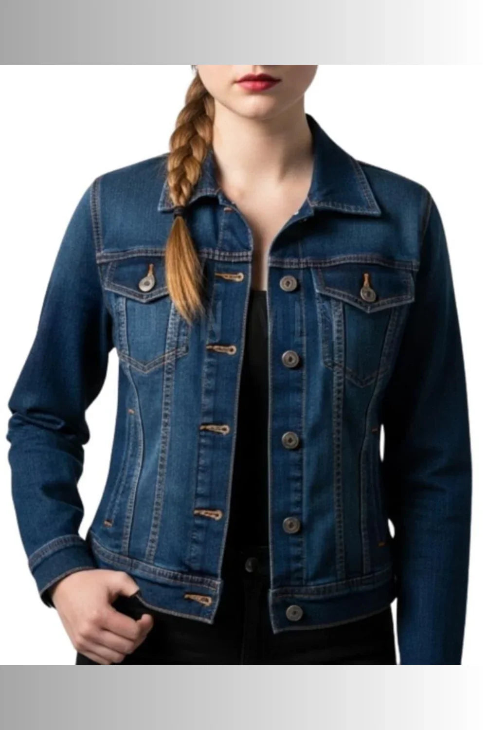Lisa Blue Denim Trucker Jacket