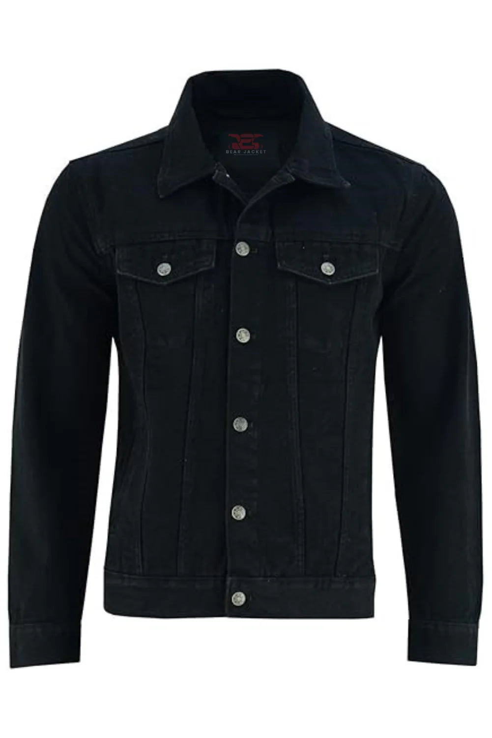 Warren Black Denim Trucker Jacket