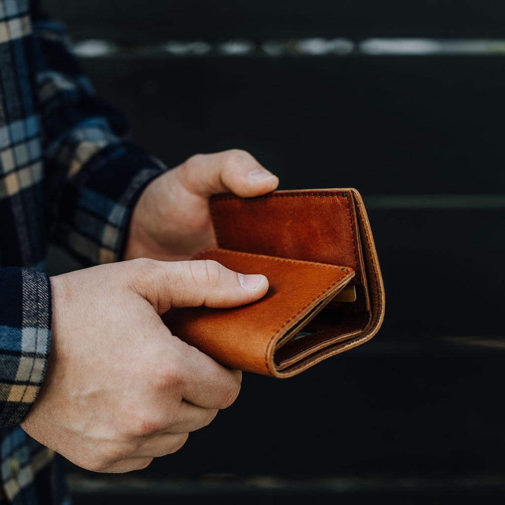Roosevelt Leather Trifold Wallet | Autumn Brown