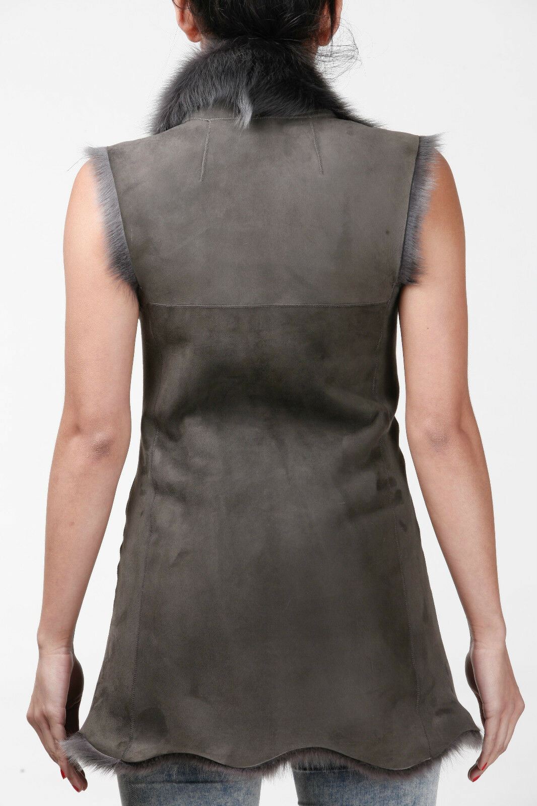 Women's Toscana Sheepskin Long Gilet-Sorocaba