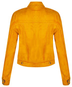 Womens Plain Leather Moto Biker Jacket-Braga