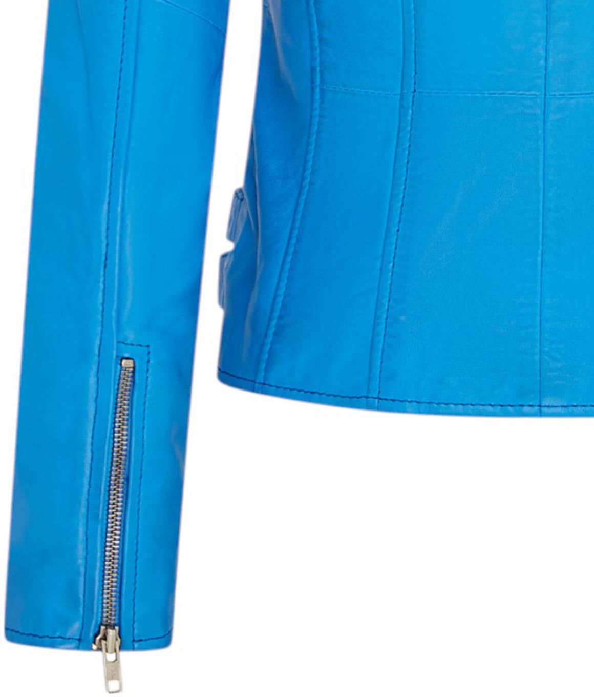 Womens Leather Vintage Brando Biker Jacket-Orlando