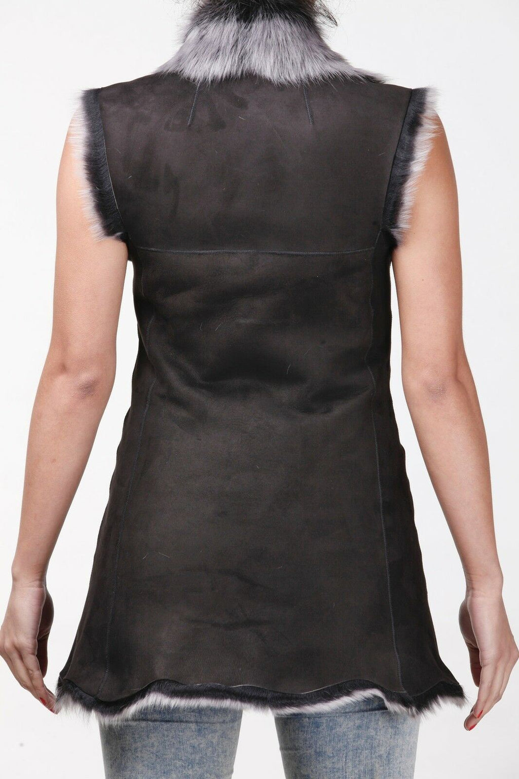 Women's Toscana Sheepskin Long Gilet-Sorocaba