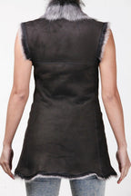 Women's Toscana Sheepskin Long Gilet-Sorocaba