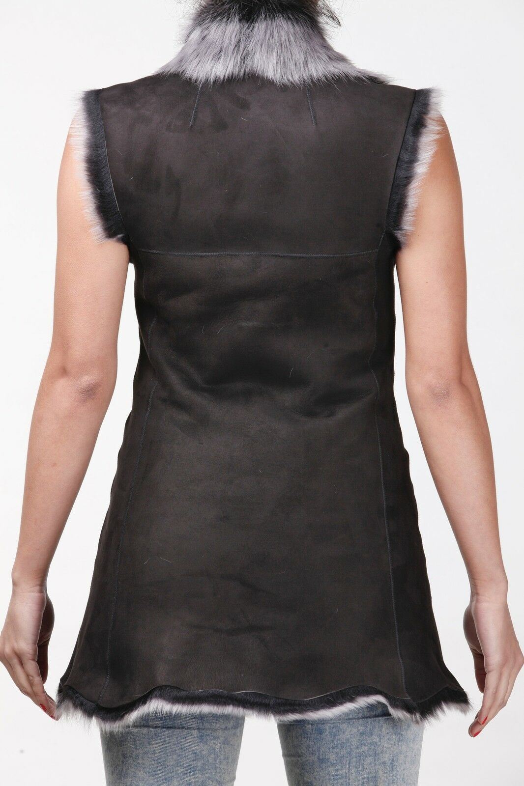 Women's Toscana Sheepskin Long Gilet-Sorocaba