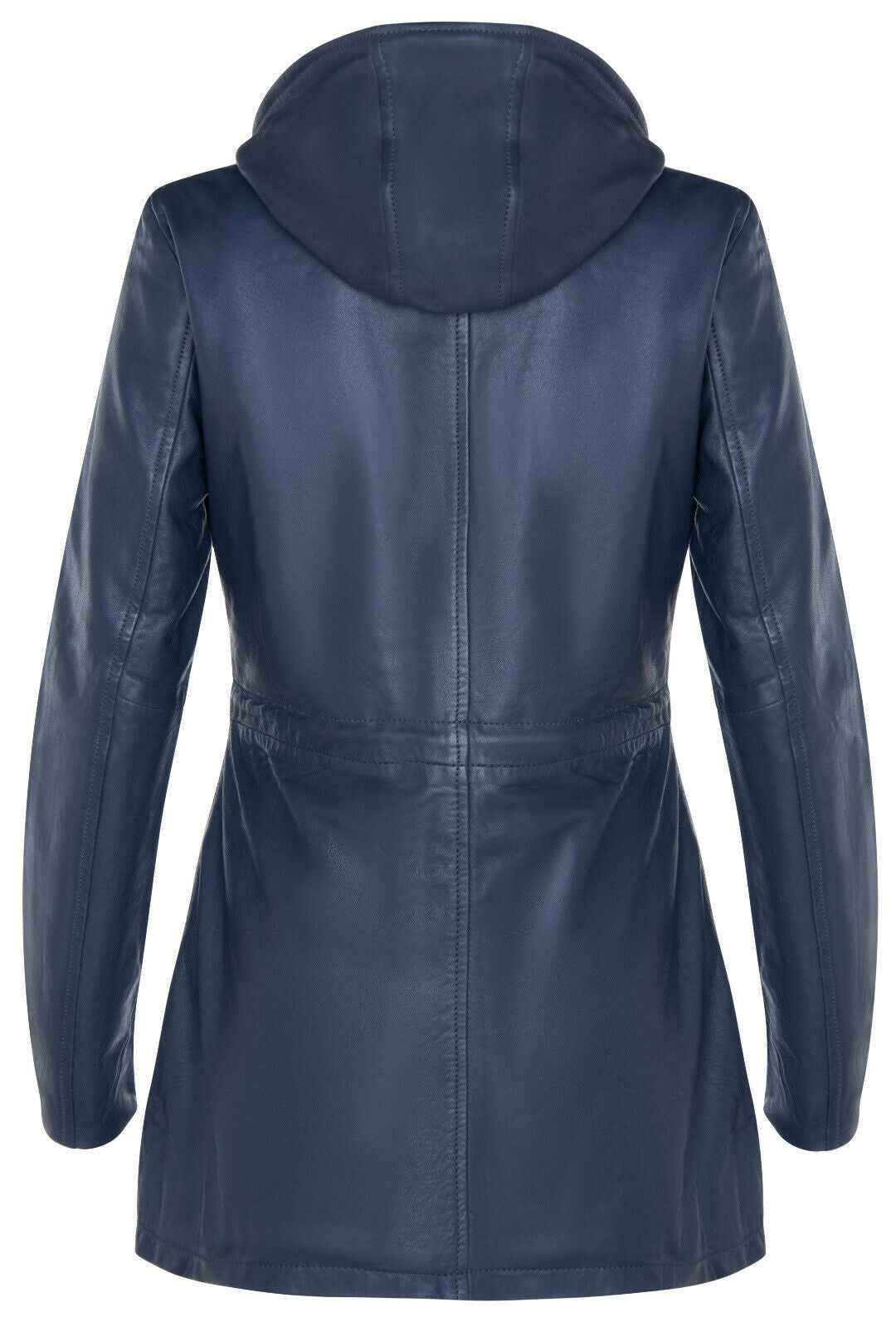 Womens Mid Length Hooded Parka Jacket-Oakengates