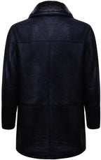 Mens Warm Shearling Sheepskin Leather Coat-Florence