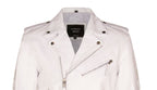 Mens Fringe Hide Leather Biker Jacket- Tokyo