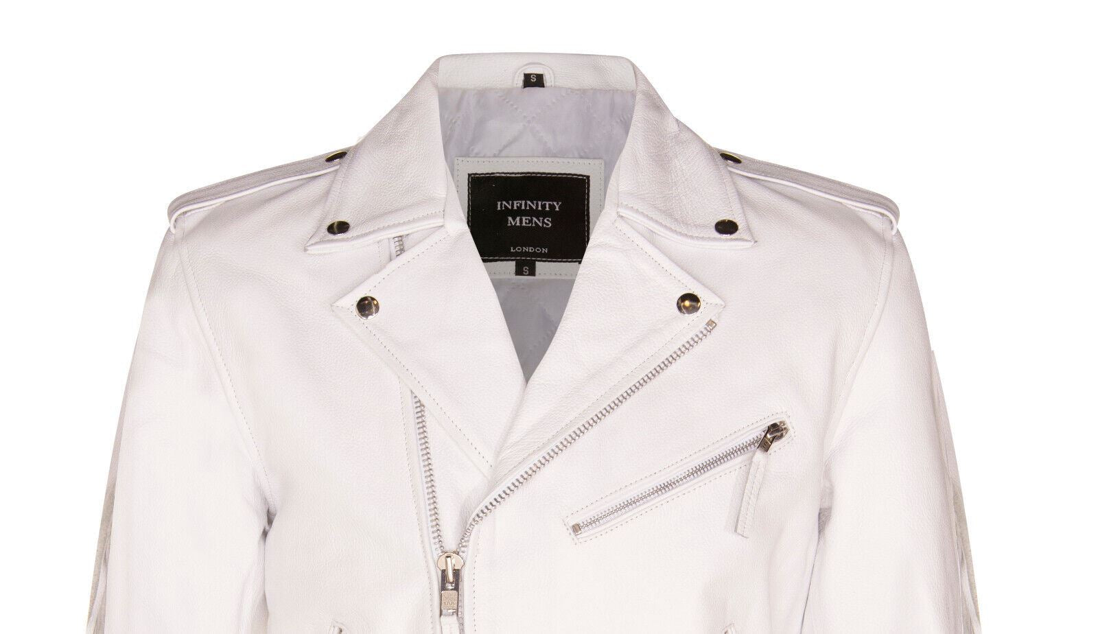Mens Fringe Hide Leather Biker Jacket- Tokyo