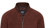 Mens Soft Goat Suede MA-1 Varsity Bomber Jacket  - Dalian