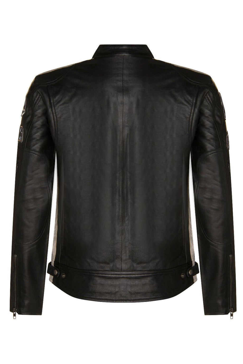 Mens Racing Leather Biker Jacket-Portland