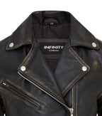 Women's Classic Brando Biker Leather Jacket - Broome