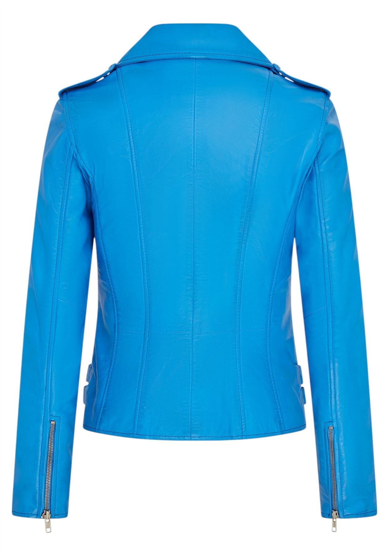 Womens Leather Vintage Brando Biker Jacket-Orlando