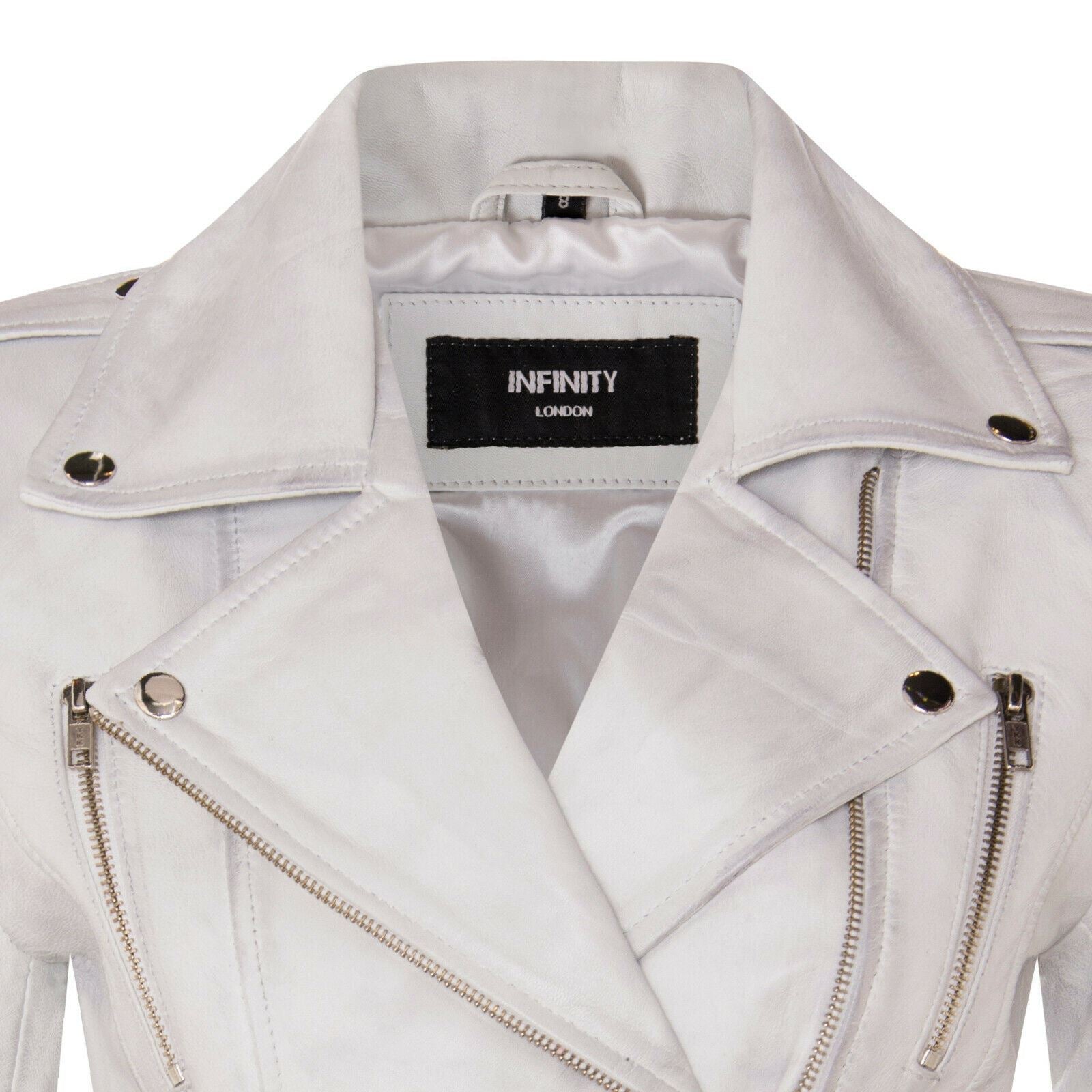 Womens Leather Brando Biker Jacket - Orlando