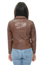 Womens Leather Biker Jacket-Stockholm