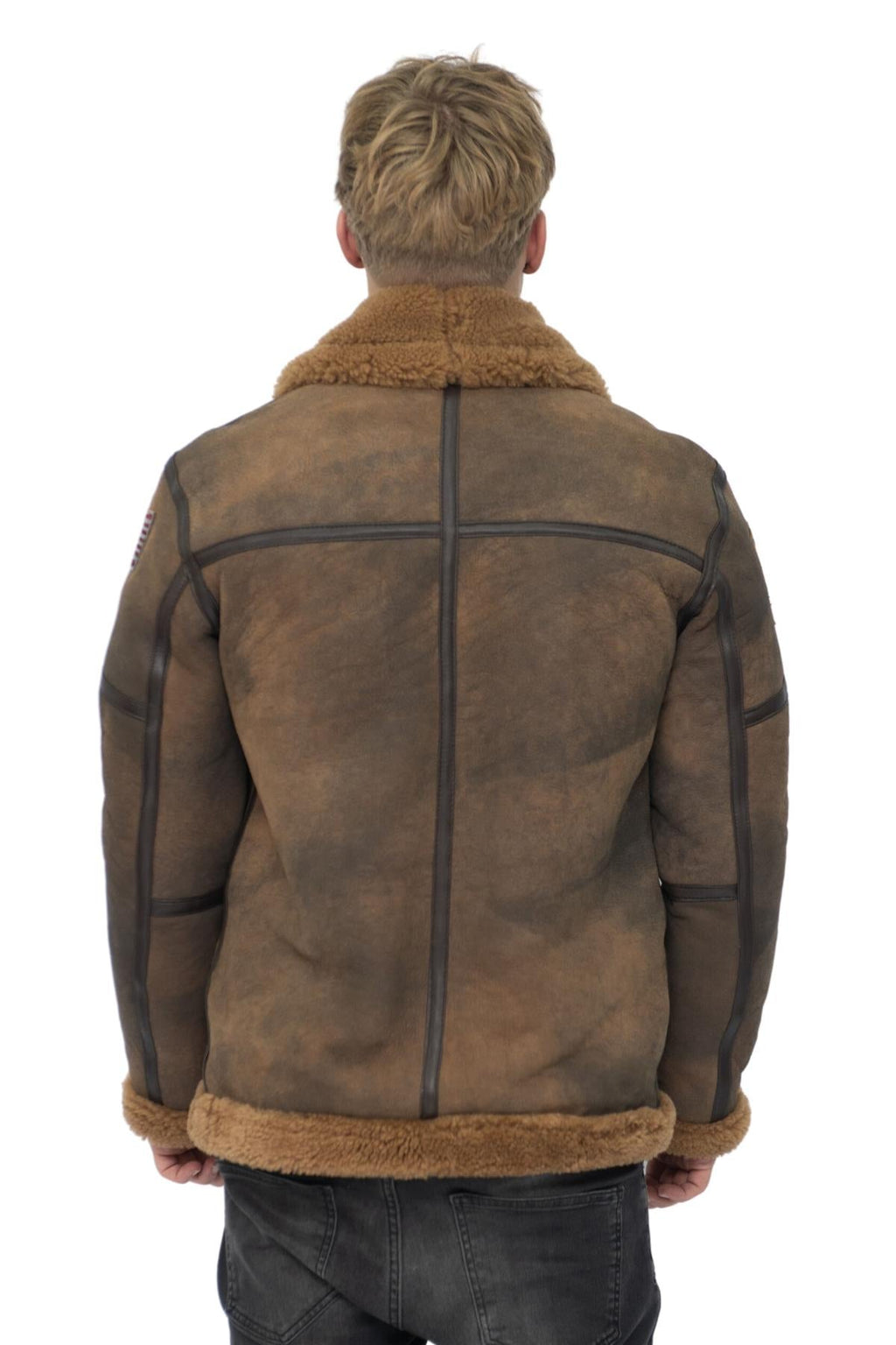Mens Antique B3 Sheepskin Flying Jacket-Alameda