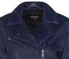 Womens Classic Leather Brando Biker Jacket-Loughton