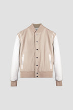 Varsity Jacket Tall: Ecru (Man)