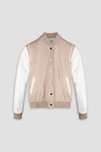 Varsity Jacket Tall: Ecru (Woman)