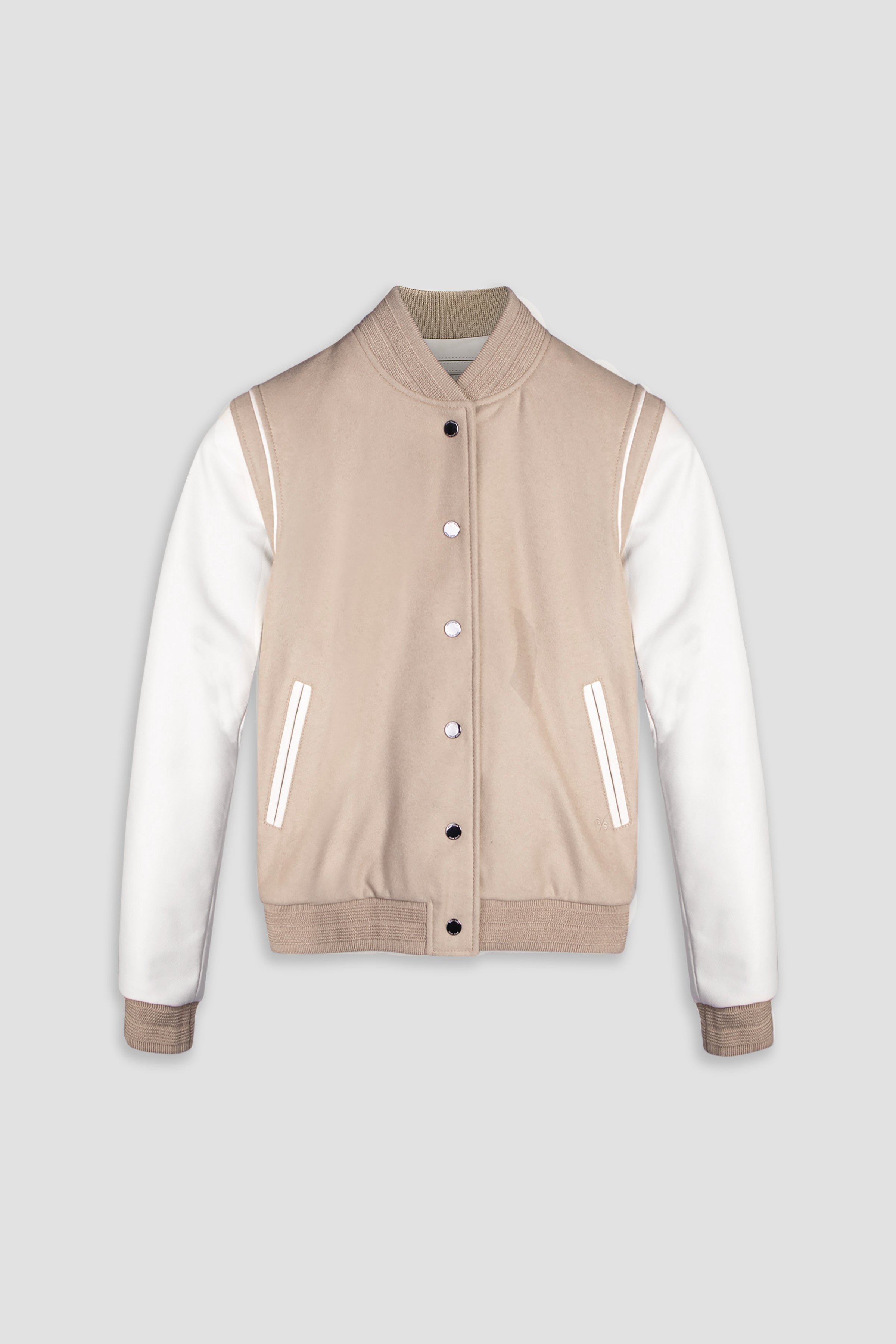 Varsity Jacket Tall: Ecru (Woman)