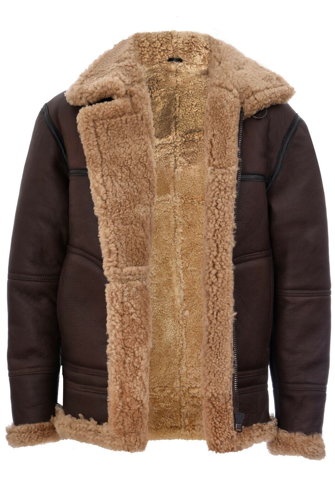 Mens B3 Shearling Sheepskin Aviator Jacket-Gloucester