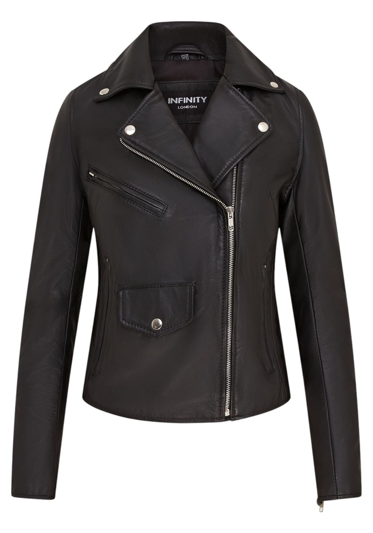 Women's Classic Brando Biker Leather Jacket - Broome